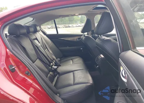 2016 Infiniti Q50 3.0T Red Sport 400 from USA, damaged, VIN JN1FV7AR0GM450657